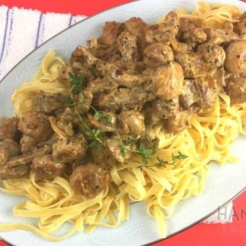 Beef Stroganoff with Buttery Noodles