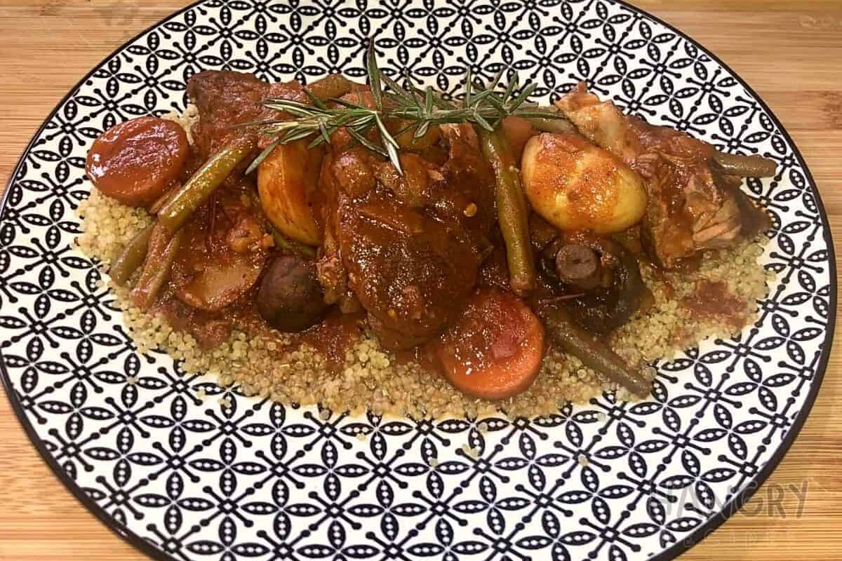 Rosemary Lamb and Red Wine Stew