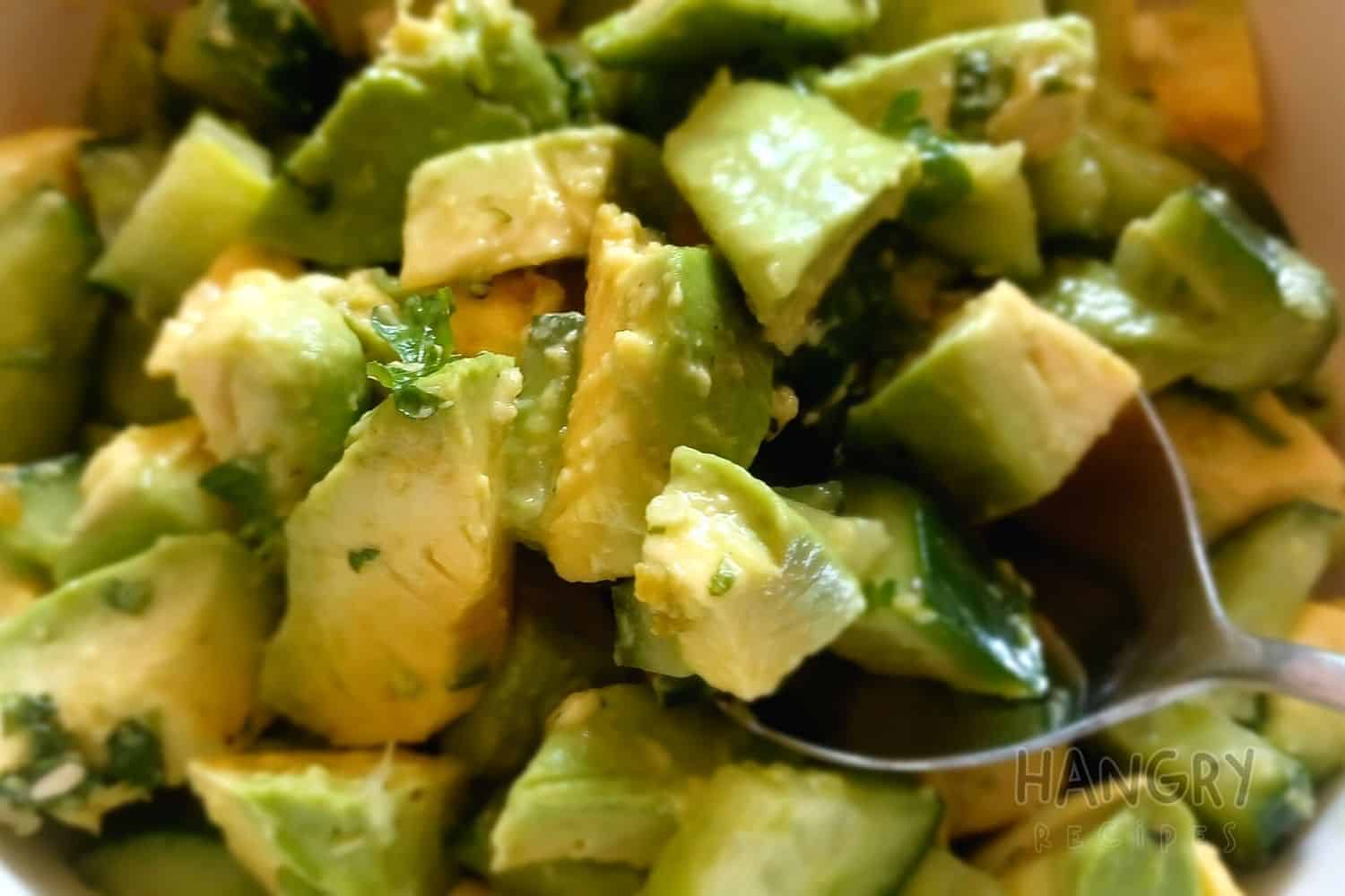 Crunchy Cucumber and Avocado Salad