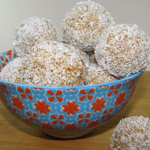 Decadent White Coconut Cake Balls