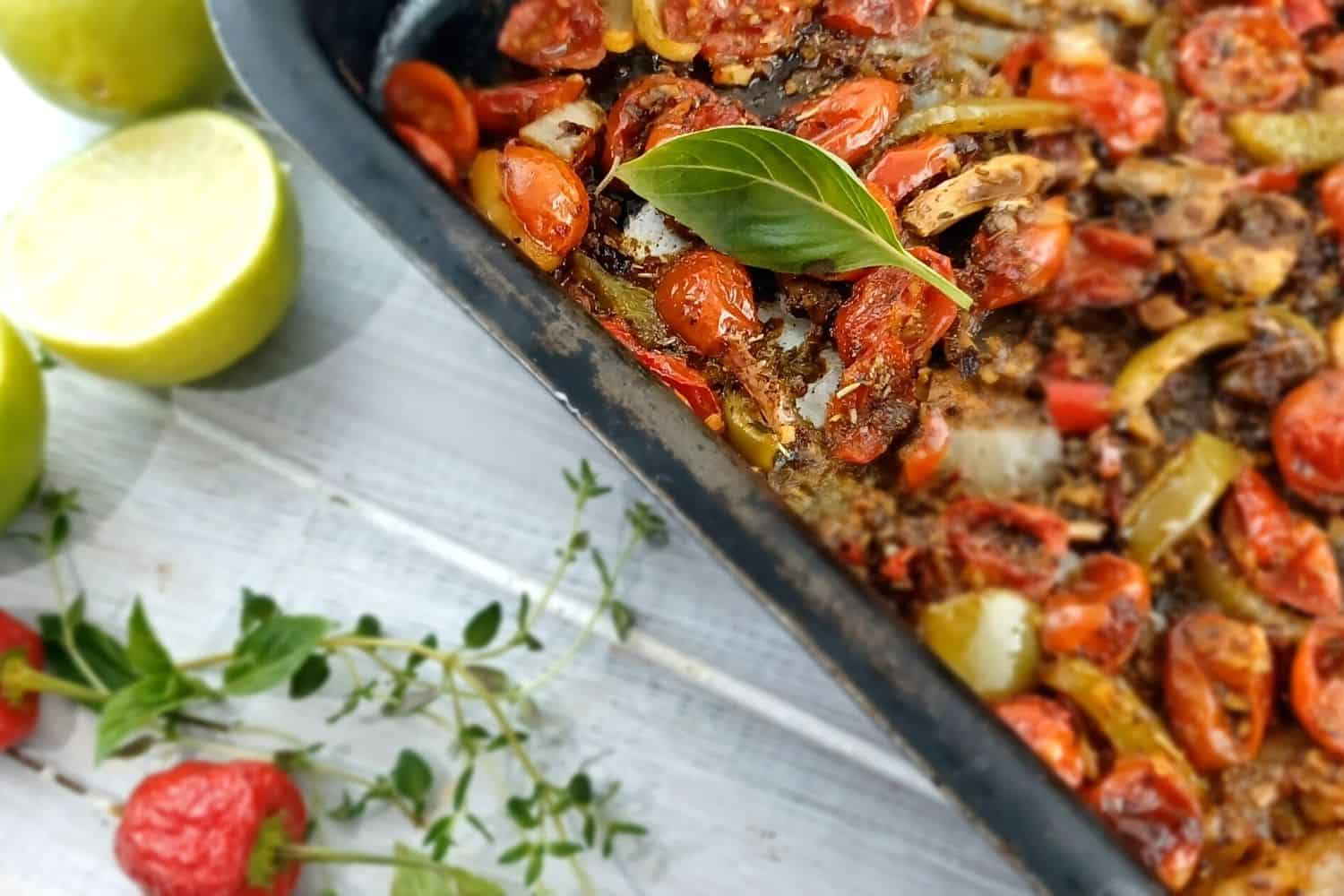 Pasta with Cherry tomato and Basil Pesto