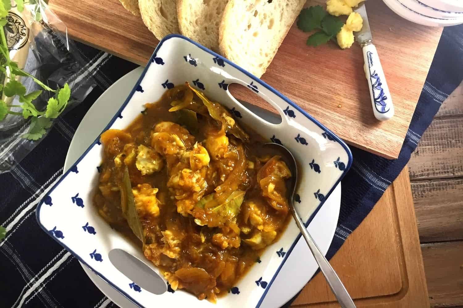 Fish Curry baked in Oven