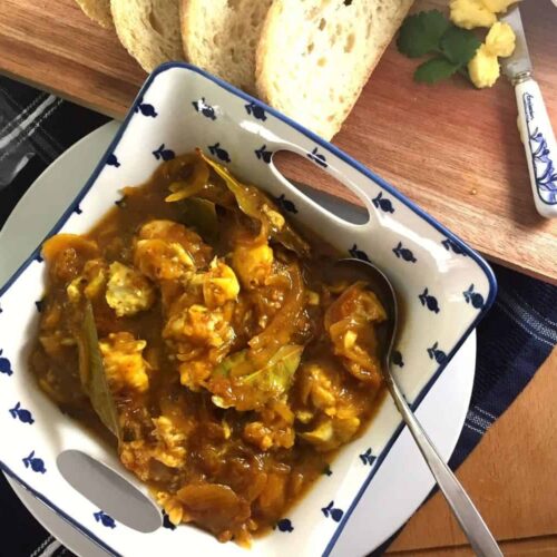 Fish Curry baked in Oven