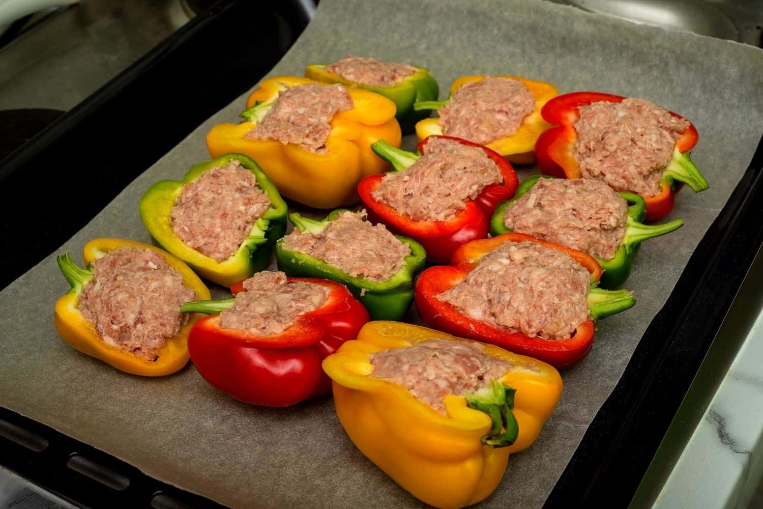 Spiced Beef & Feta stuffed Bell Pepper