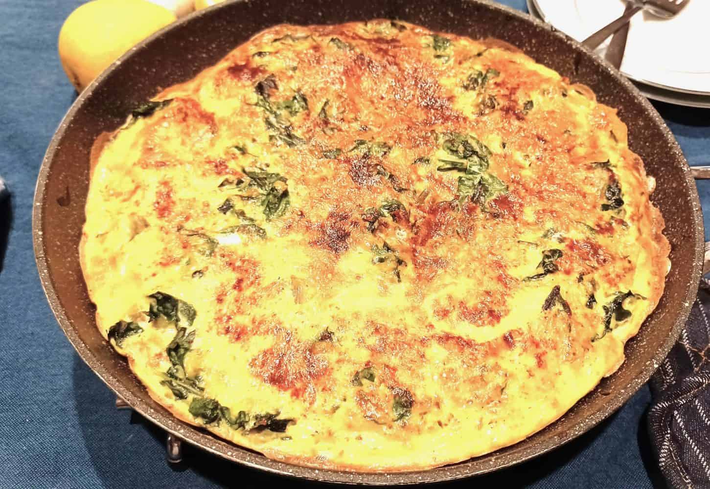 Spinach and Haddock Frittata