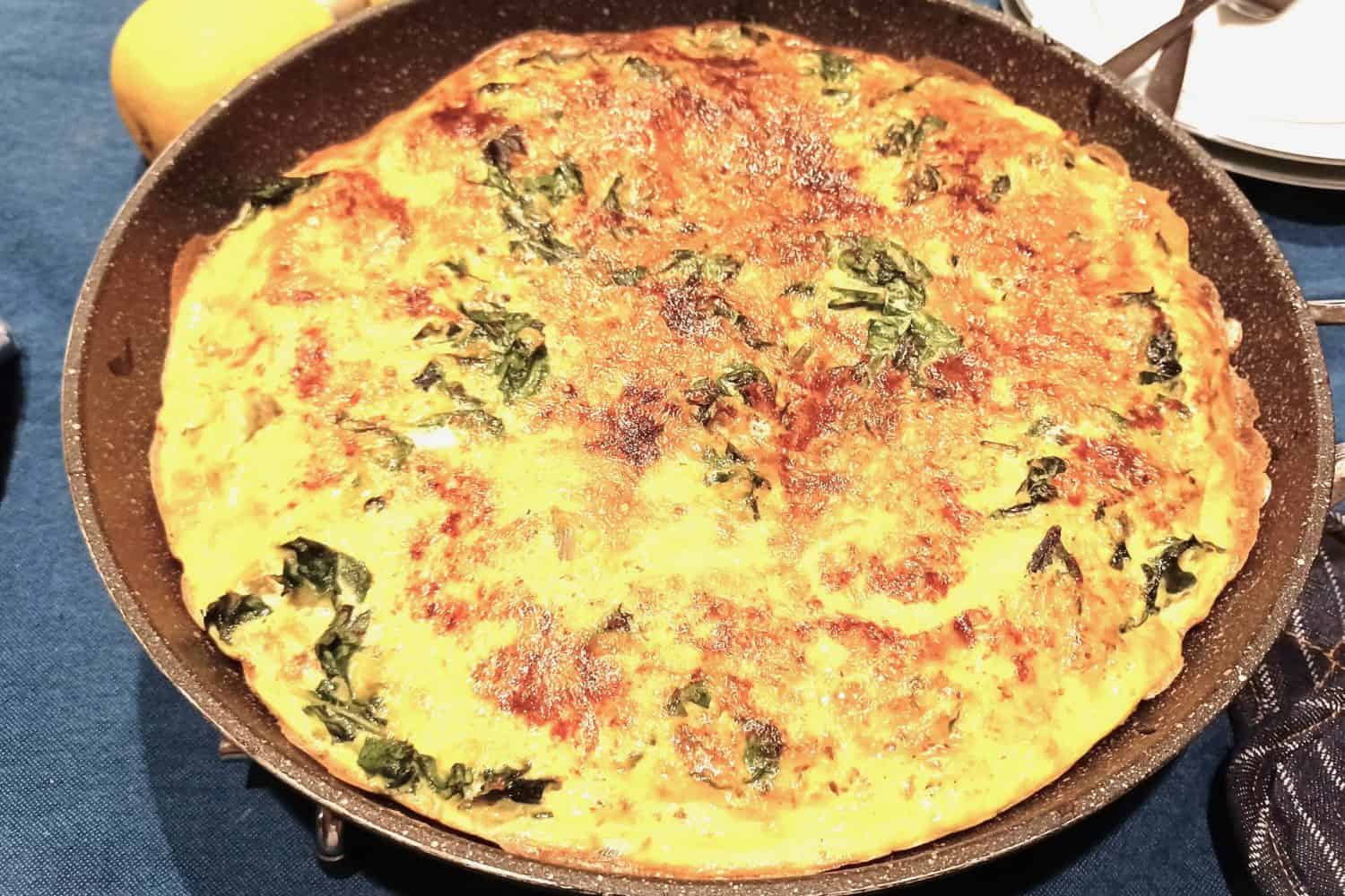 Spinach and Haddock Frittata