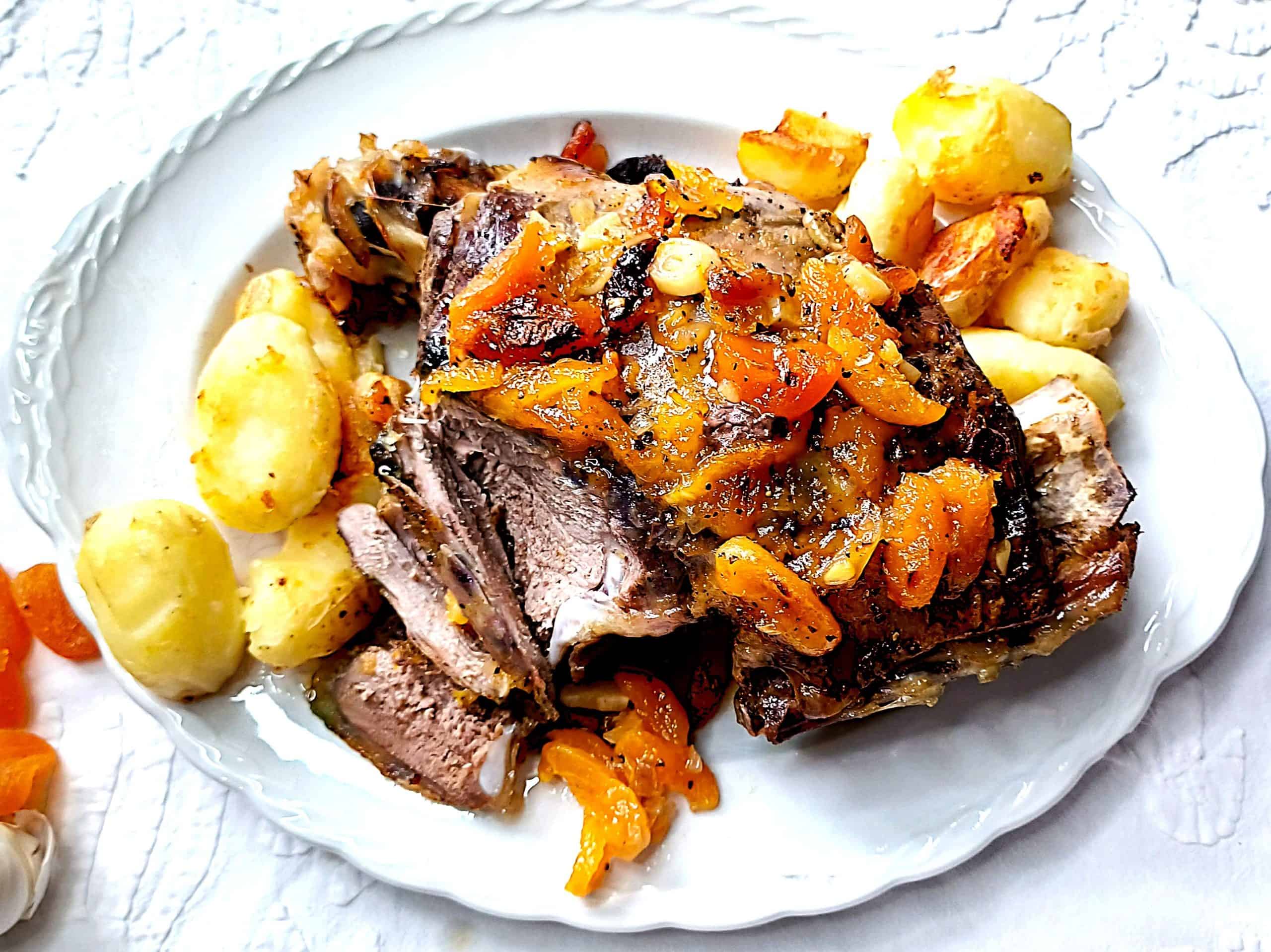 Apricot-Glazed Leg of Lamb