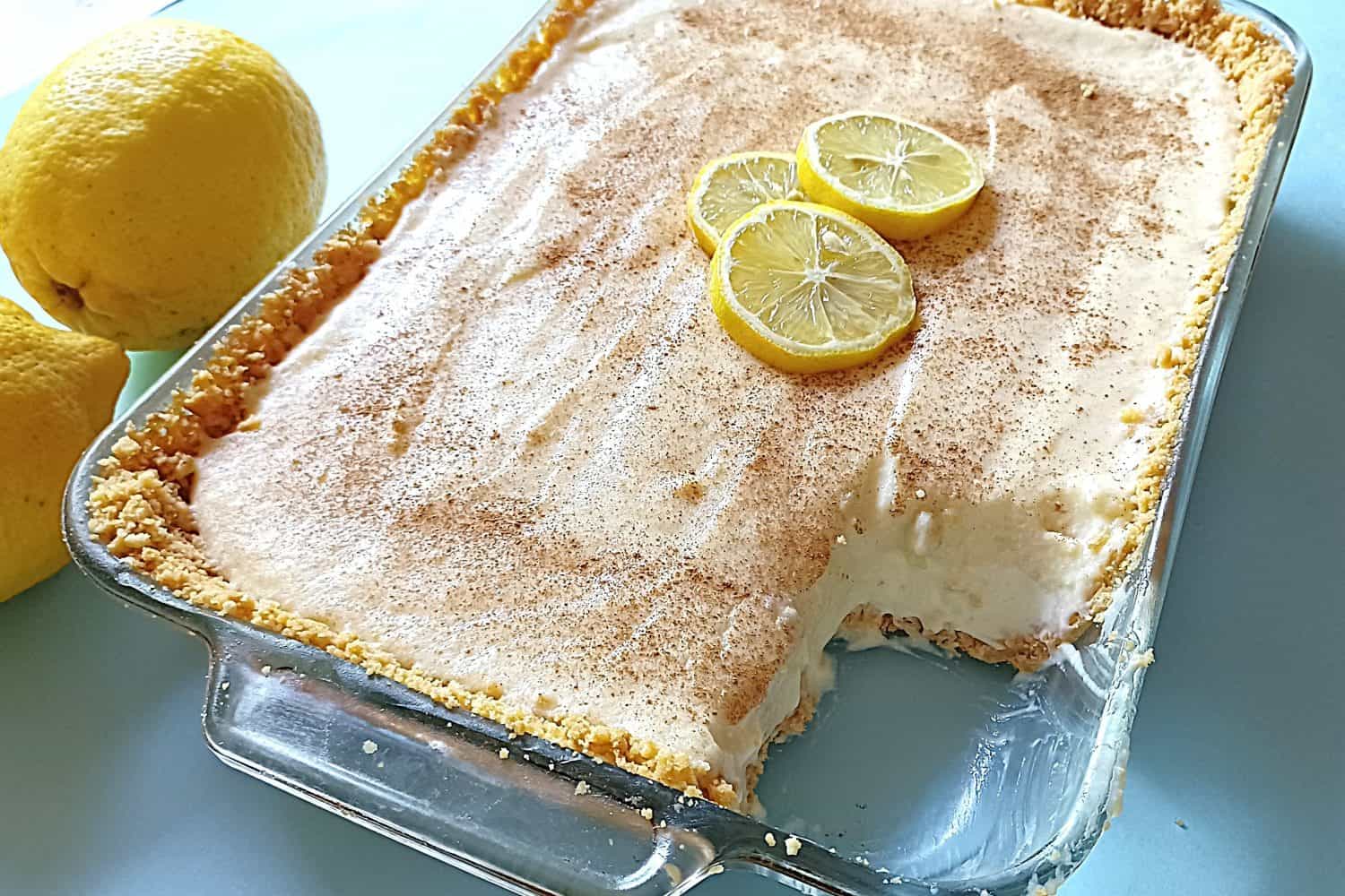 Lemon Infushed Milk Tart