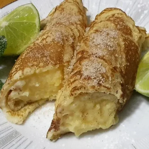 Pancakes with Creamy Milk Tart Filling