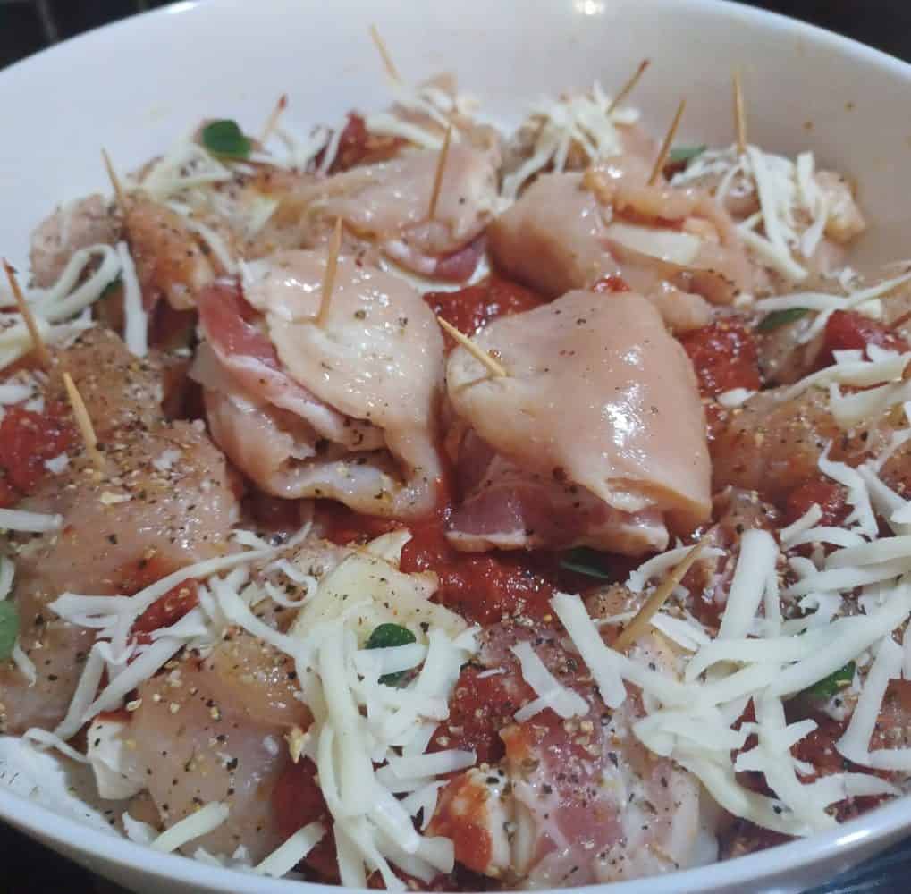 Ready for the oven