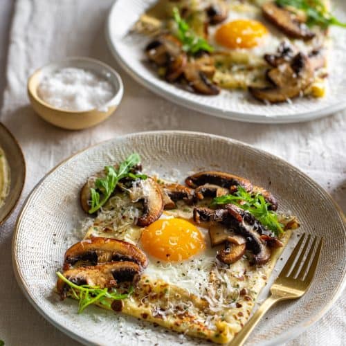 Savoury Mushroom Loaded Crêpes