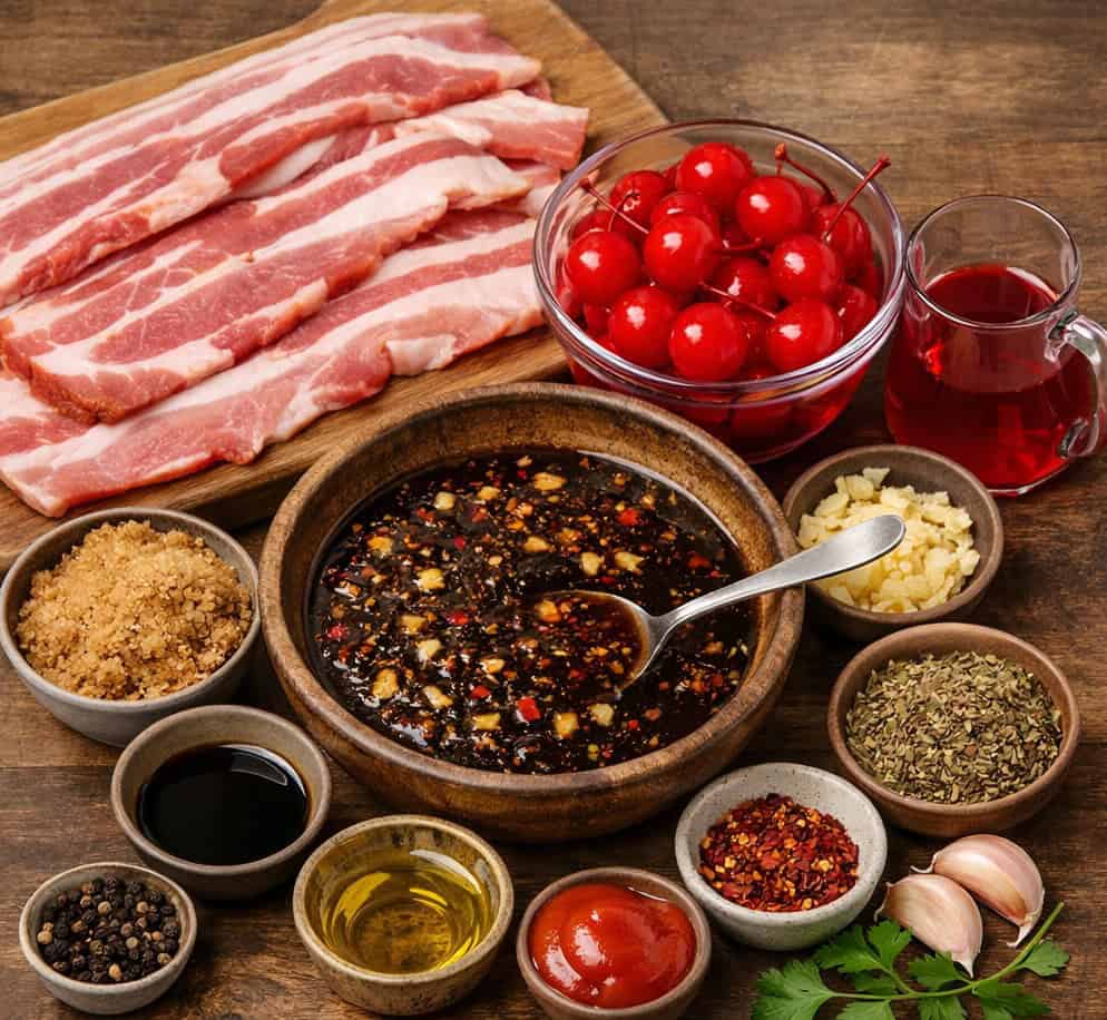 Braai Bacon and Cherry Sosaties