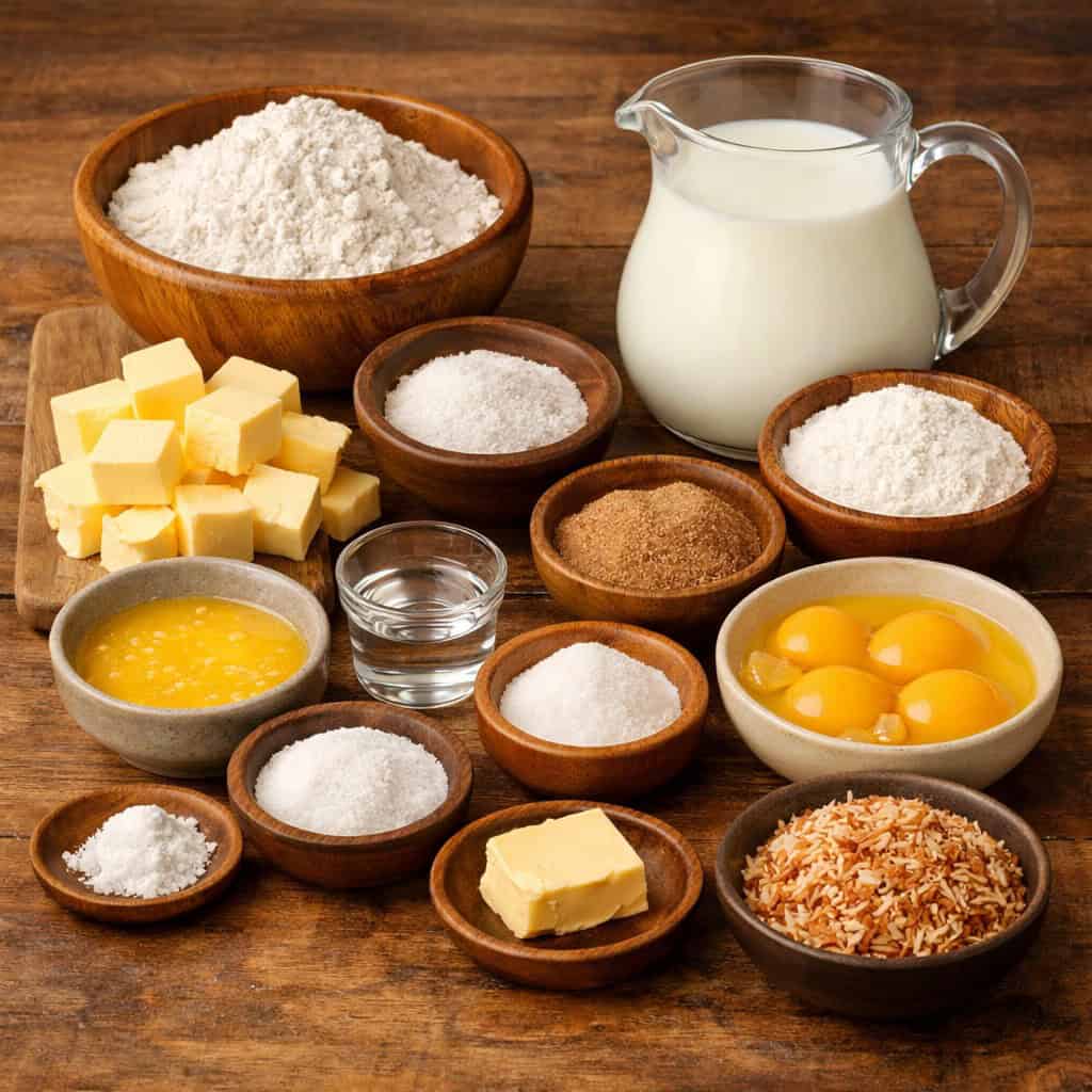 Ingredients for Milktart